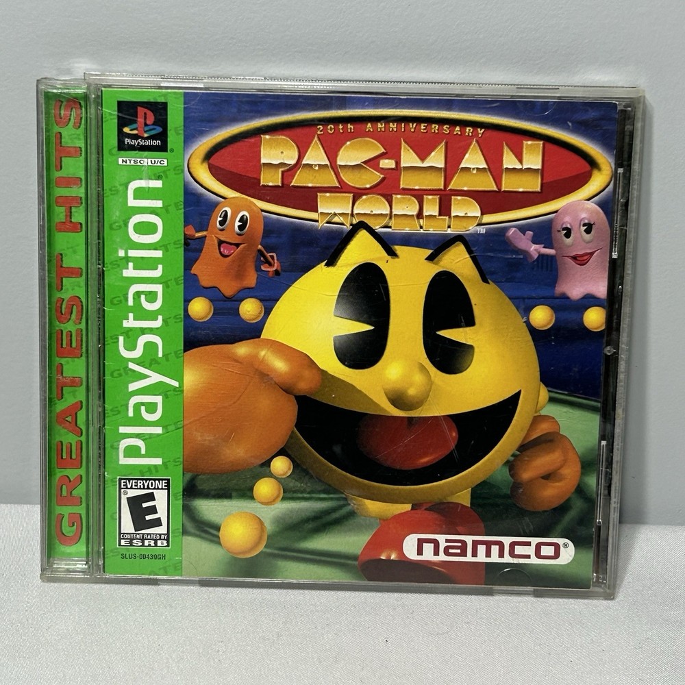 PS1 Pac-Man World 20th Anniversary (Sony PlayStation 1, 1999)
