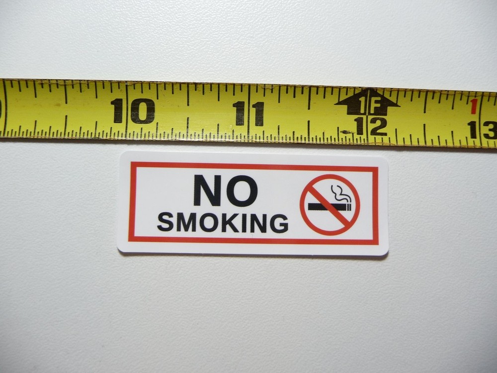 No Smoking Policy Sticker for Business Doors