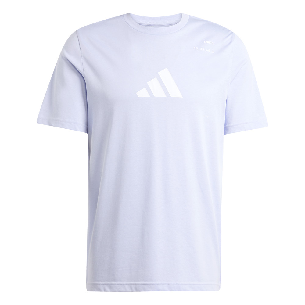 adidas Aeroready Tennis Category Crew Neck Short Sleeve T-Shirt Mens Purple Casu