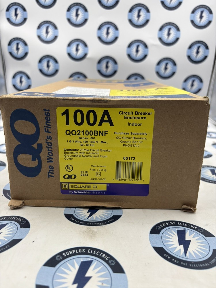 NEW SquareD QO2100BNF QO Circuit Breaker Enclosure 100 A, 240 V