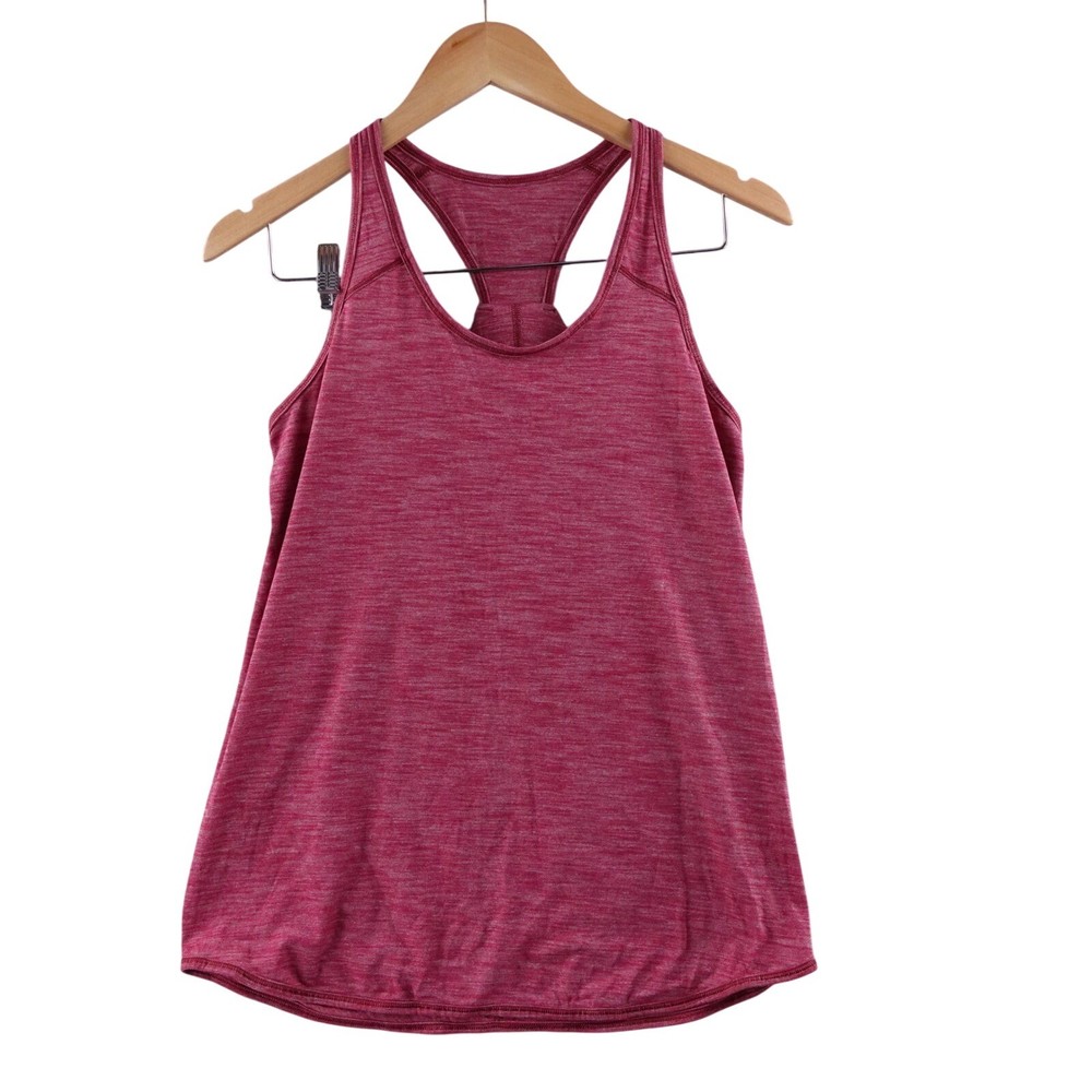 Lululemon Align Tank Crimson Heathered Racerback Twist Back Athletic Top Size 6