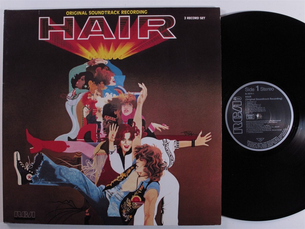HAIR OST Galt MacDermot RCA 2XLP VG++ germany gatefold with insert c