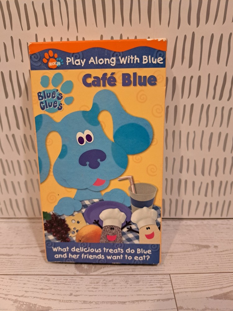Nick Jr Blues Clues Cafe Blue VHS Tape 2001