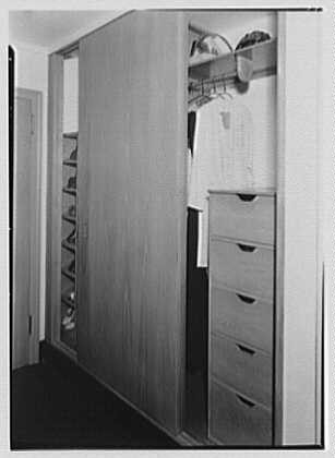 New York. Built-in closet, Marymount College, Tarrytown, Gailhac Hall
