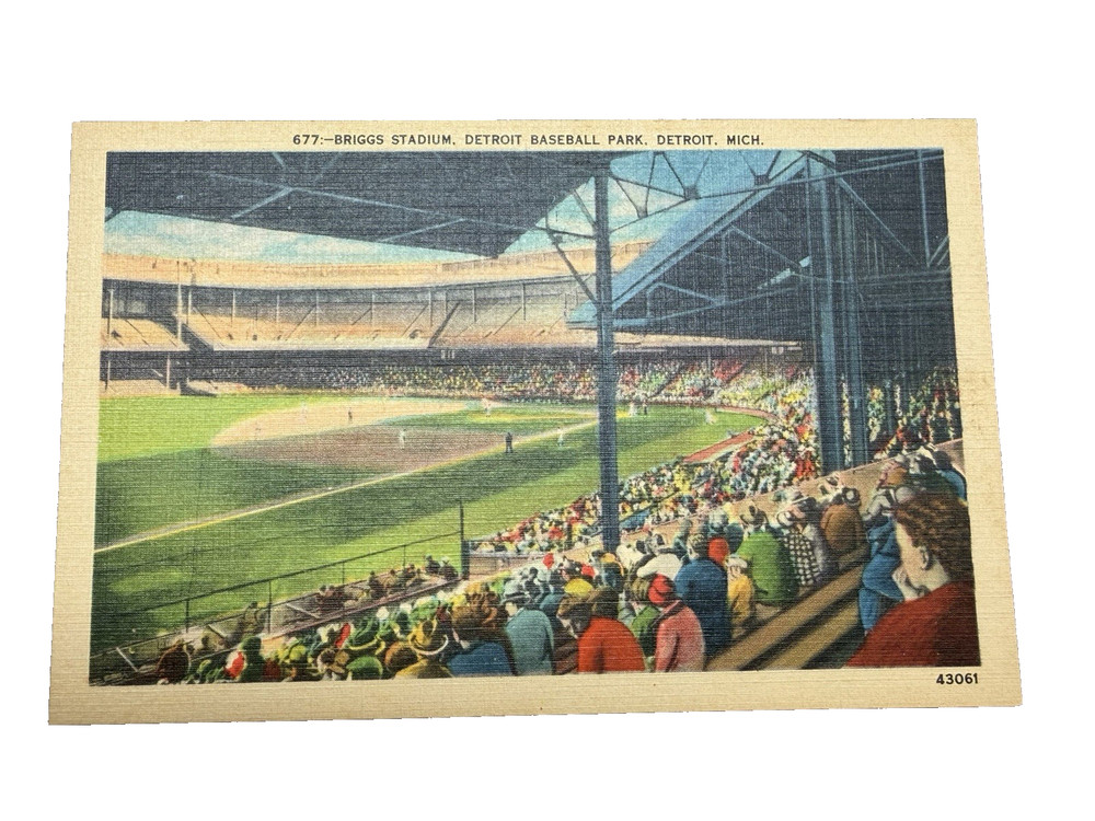 Briggs Stadium Detroit Baseball Park - Detroit MI Vintage Postcard 677 UNPOSTED