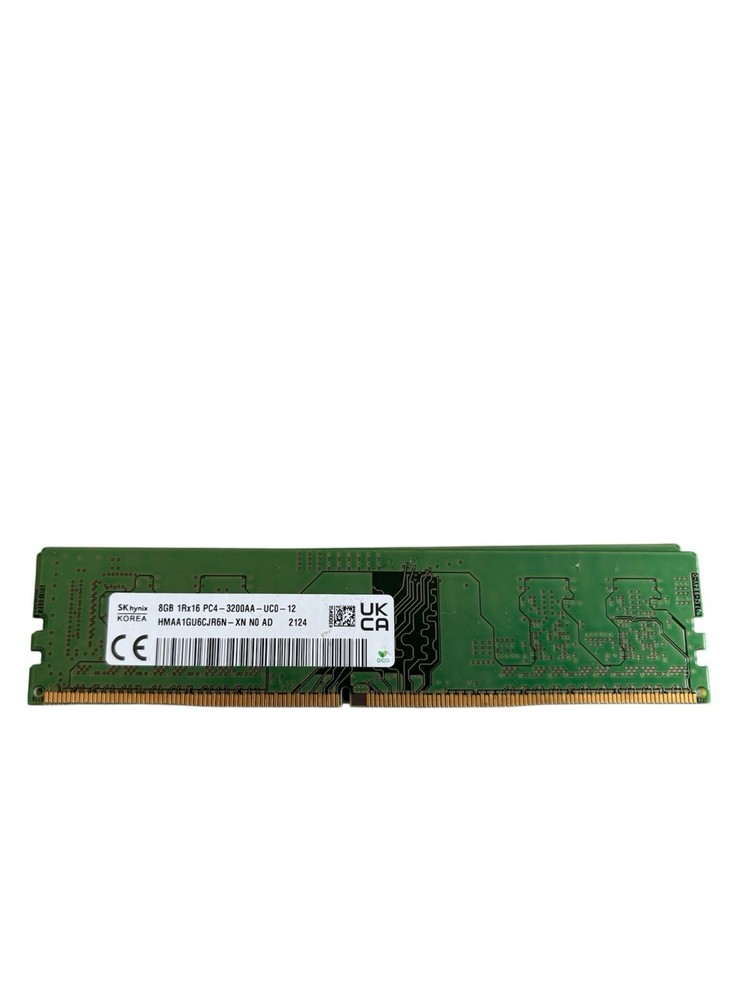 SK Hynix 8GB DDR4 1Rx16 PC4-3200AA-UCO-12 HMAA1GU6CJR6N-XN NO AC 2101