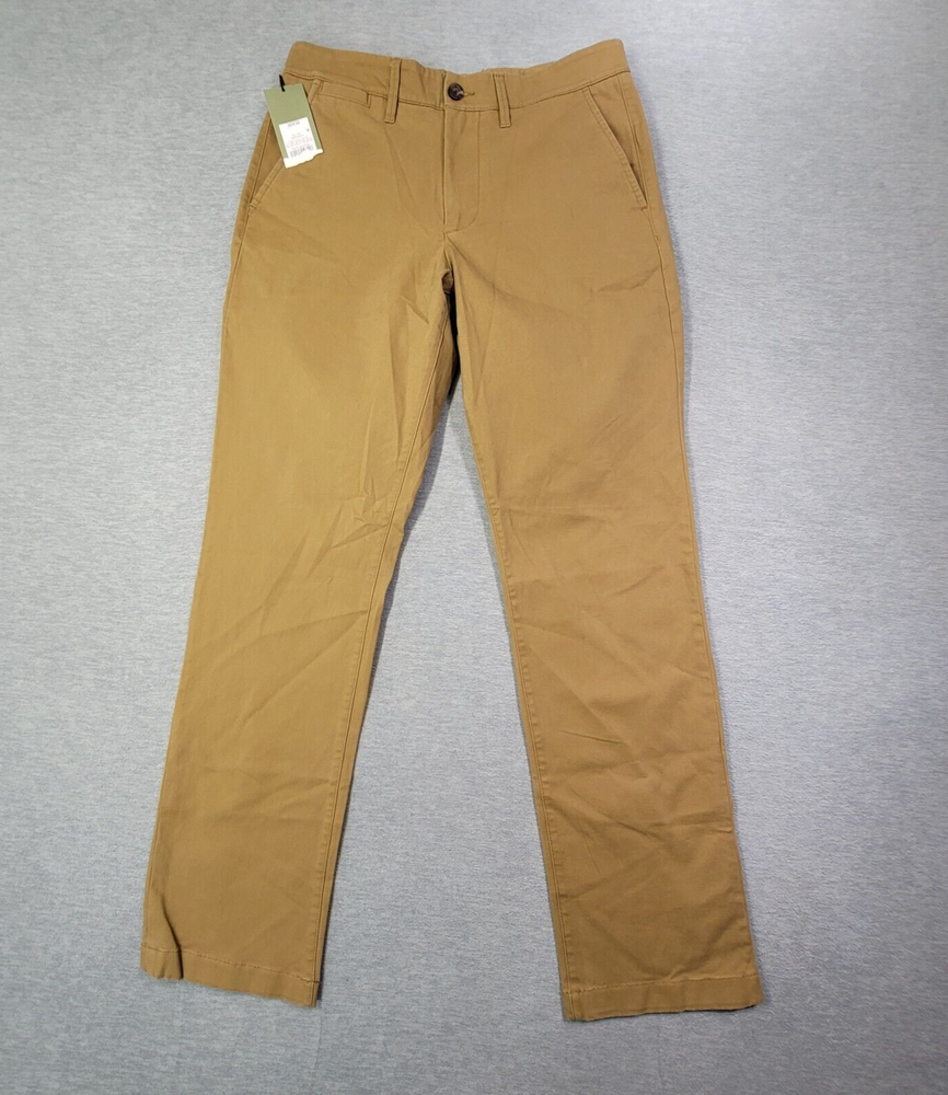 Goodfellow & Co Mens 30x32 Tan Hennepin Stretch Chino Straight Leg Pants New With Tags