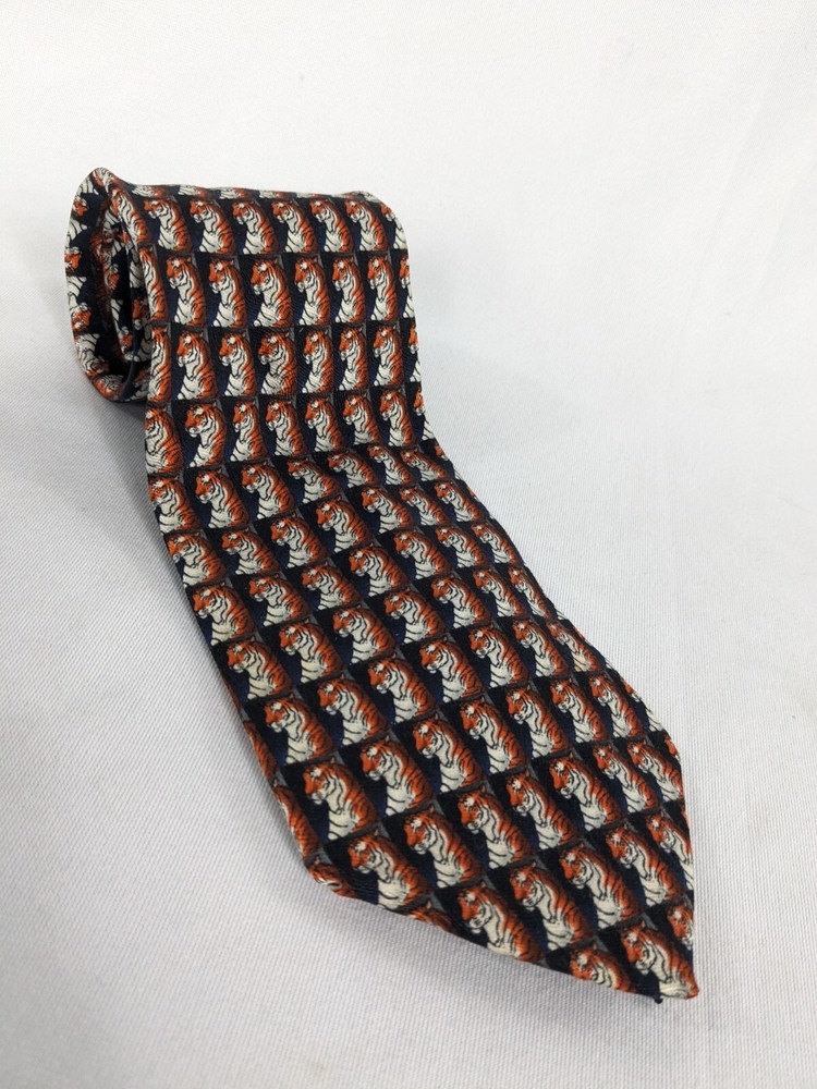 THE NATURE CONSERVANCY BENGAL TIGER MENS 100% SILK TIE classy man