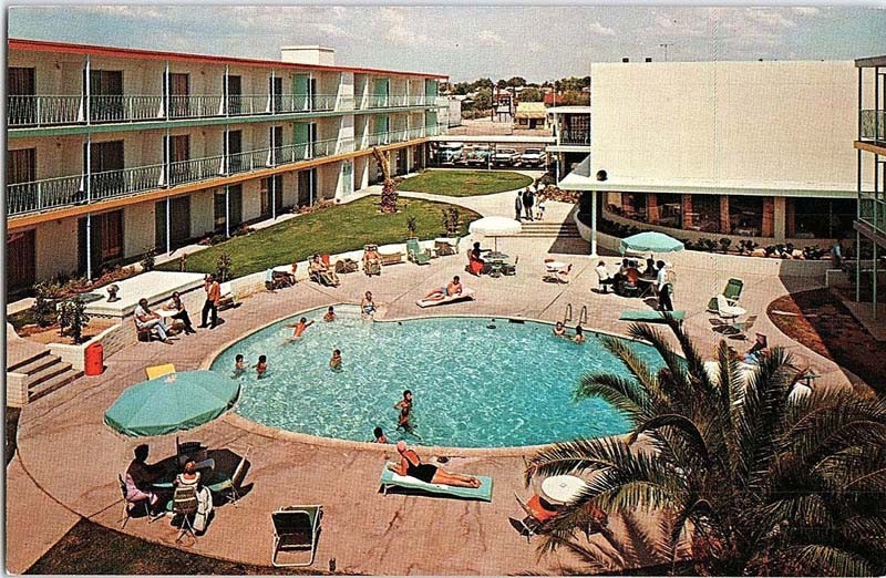 Postcard MOTEL SCENE Tucson Arizona AZ m/09 AI6819