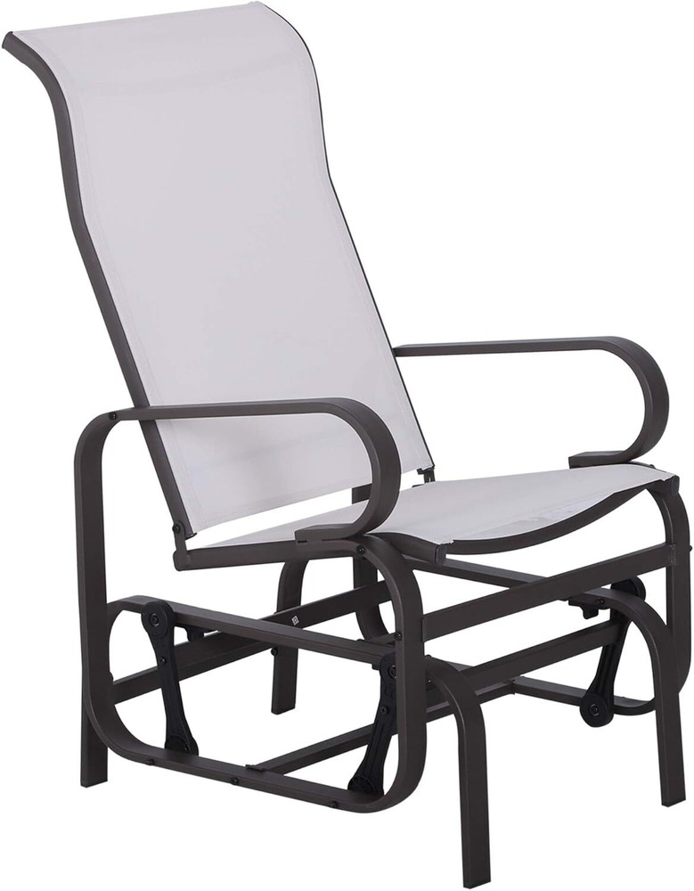 Outdoor Glider Chair, Gliders for Patio with Rocking Mechanism and Construction