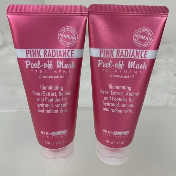 BioMiracle® Skin Therapy Pink Radiance Peel-Off Mask Treatment 3.5 oz (2 Pack)