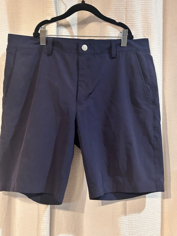 Vineyard Vines Shorts Mens 32 Navy Performance Chino Golf Casual Whale Logo