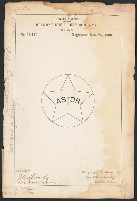 Photo: Belmont Distillery Company for Astor brand Whisky