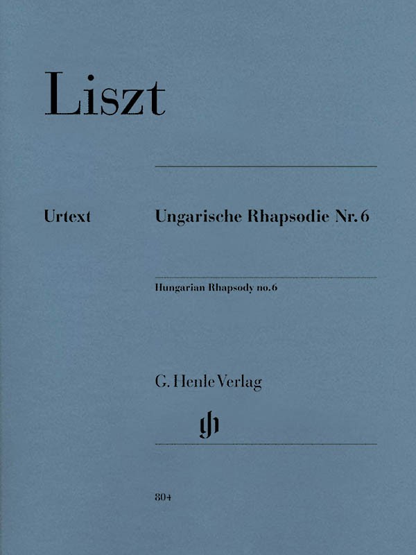 Liszt Hungarian Rhapsody No 6 Piano Henle Urtext Advanced Sheet Music Book