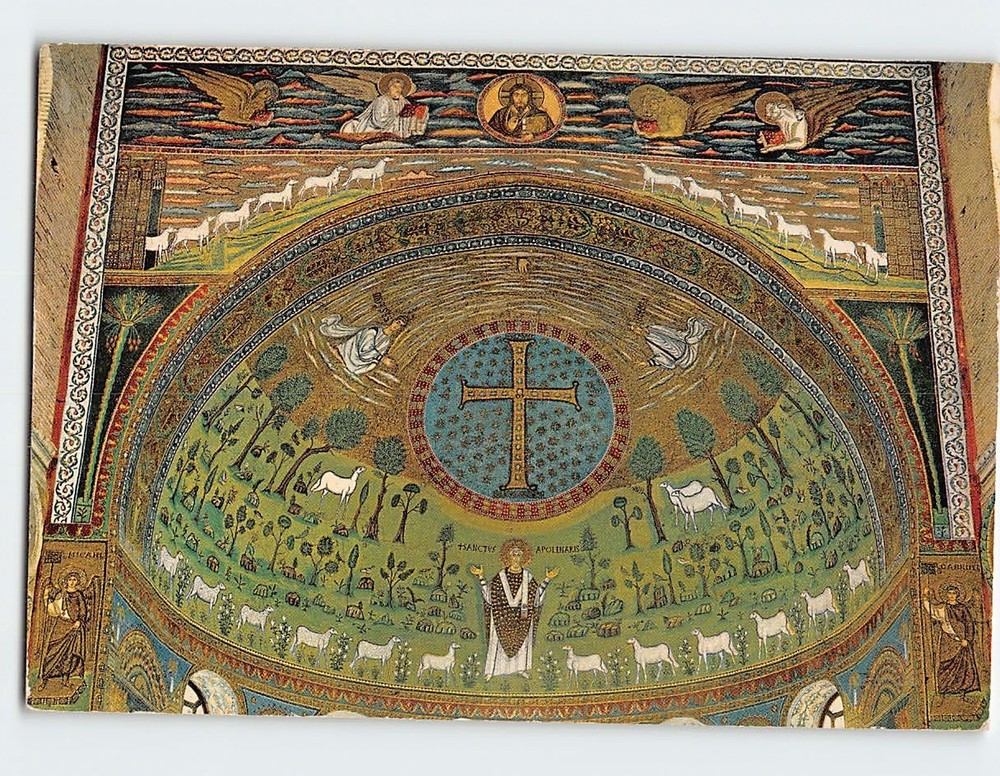 Postcard Apse Mosaic Catino dell abside S. Apollinare in Classe Ravenna Italy