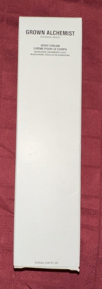 Grown Alchemist Body Cream - Mandarin + Rosemary - Full Size 4.05oz/120ml Sealed