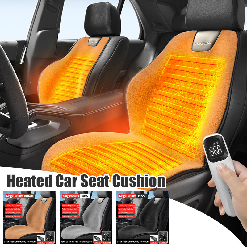 12V Universal 3-Level Adjustable Car Heated Seat Cushion Cover  