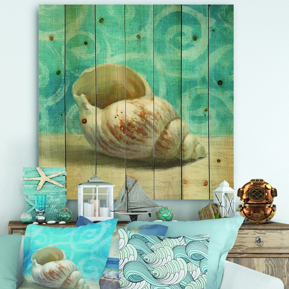 Designart 'Composition from the Sea IV' Nautical & Coastal  Small