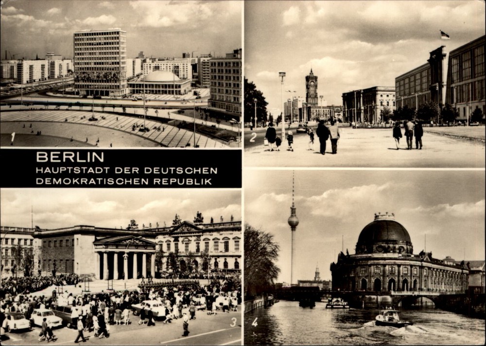 RPPC Berlin East Germany view vintage postcard u830
