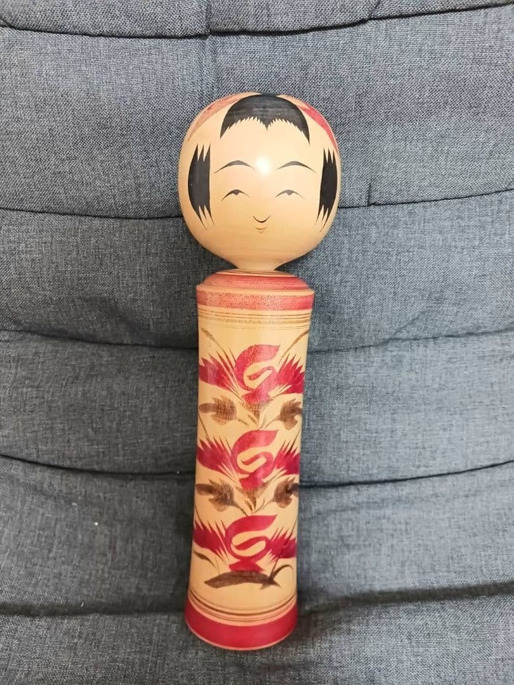 Takahashi Shogo Kokeshi Doll Naruko 30cm Vintage Used Decorative Art