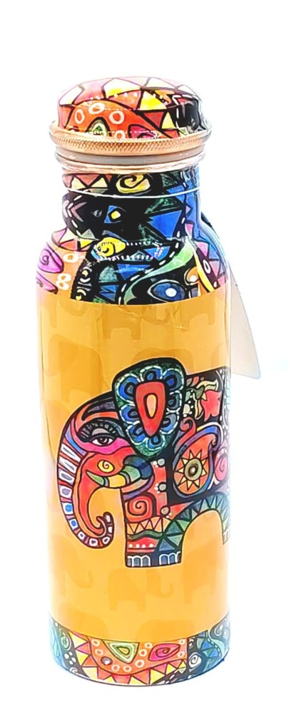 Pure Copper Water Bottle | leak Proof Copper Vessel For Sports,Yoga & Everyday .