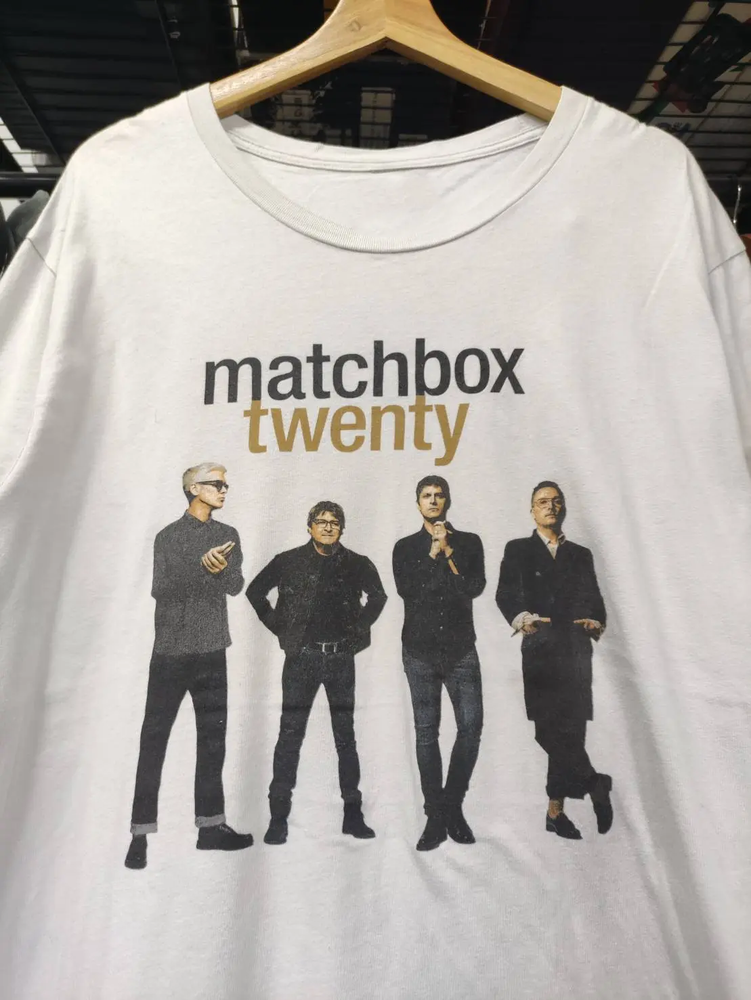 Matchbox Twenty Band Members Men's T Shirt Alt Rock Album white