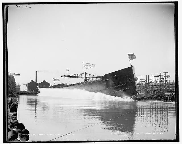 Photo:Str. James E. Davidson, the launch