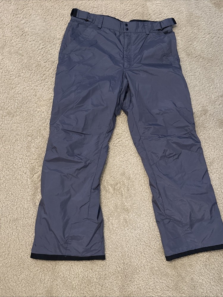 Columbia Vertex Men's XL Waterproof Gray Lined Ski/Snowboard Pants