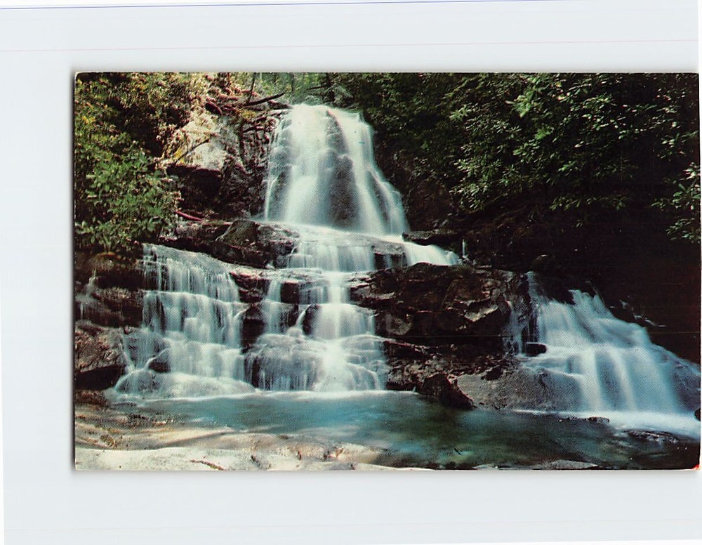 Postcard Laurel Falls Great Smoky Mountains National Park Tennessee USA