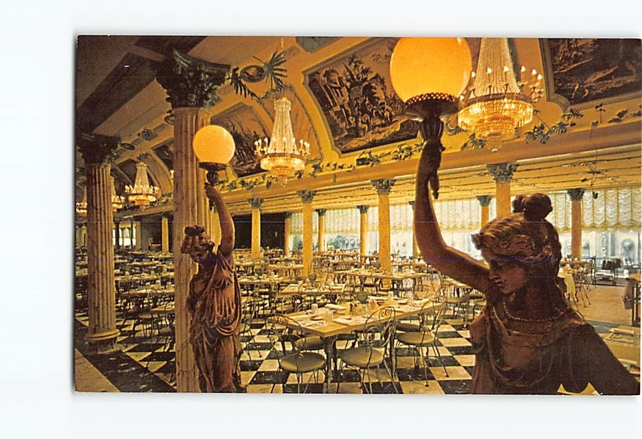 Postcard Golden Main Dining Room Chandeliers Kapok Tree Inn Clearwater Florida