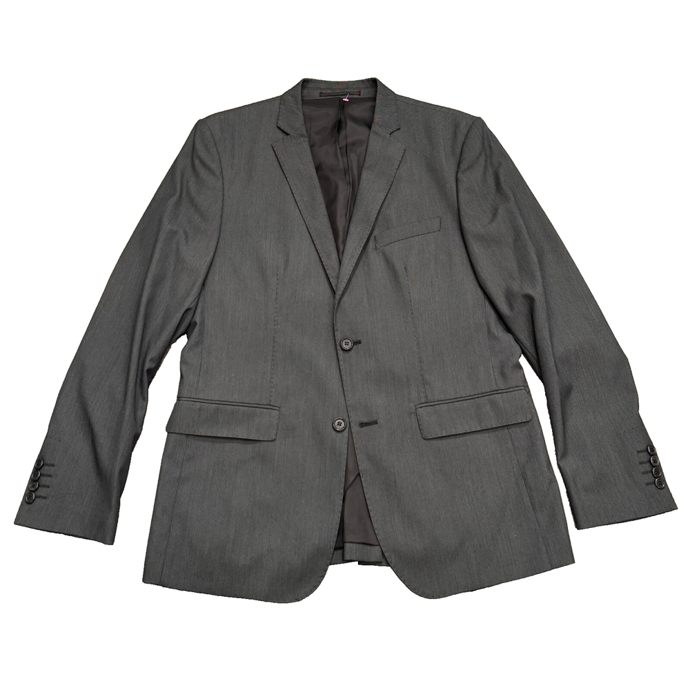 Zara Man Sport Coat Mens 40 Gray Blazer 2 Button Viscose Jacket Comfort Casual