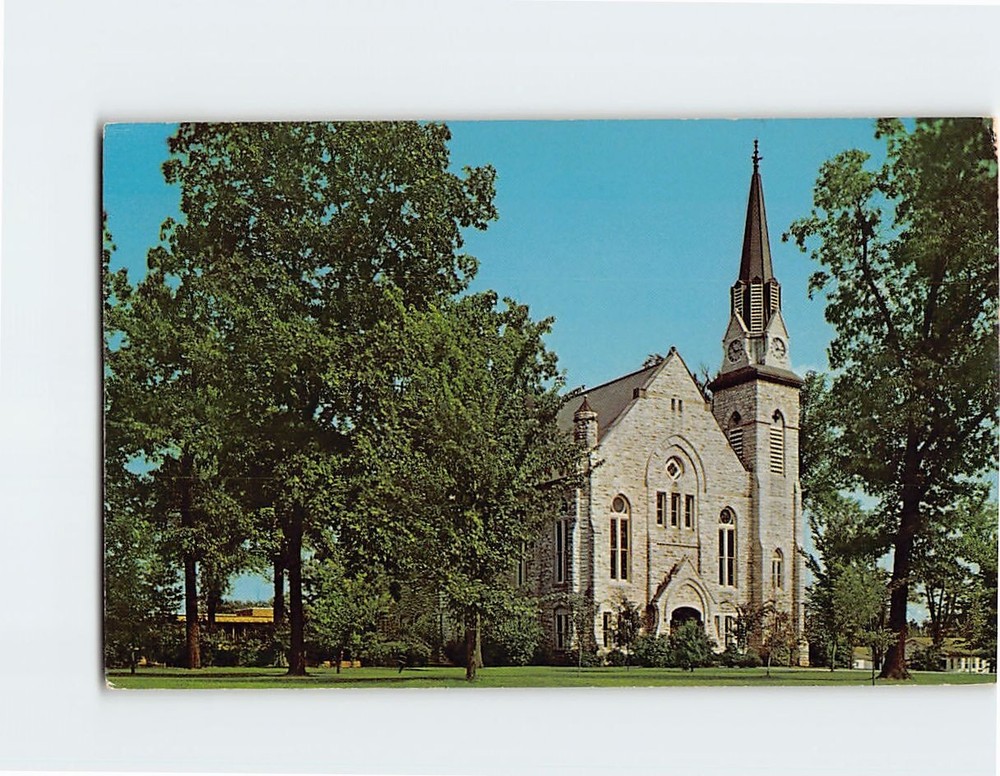 Postcard Stone Chapel Drury College Springfield Missouri USA