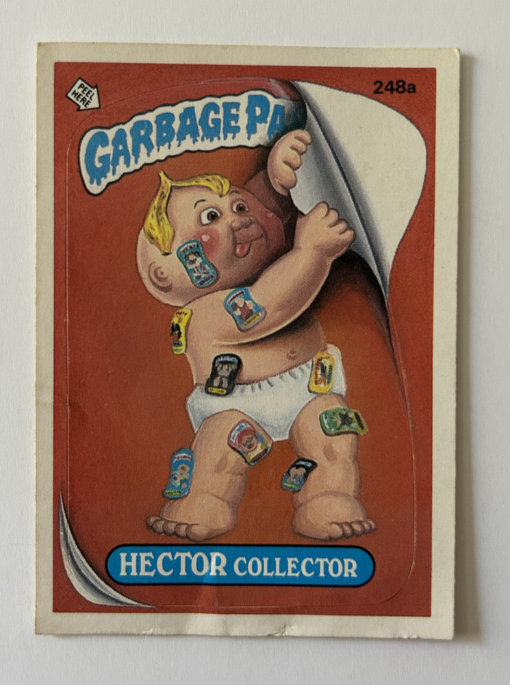 #248a Hector Collector - 1986 Topps Garbage Pail Kids Card Series 6