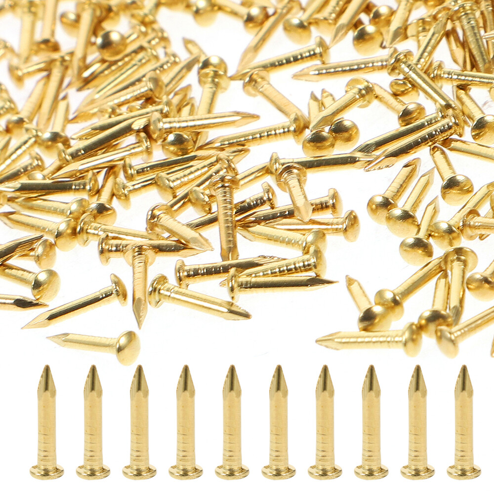 200 Pcs Mini Flathead Screwdriver Brass Nails Furniture Manufacturers Practical