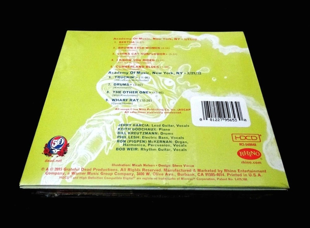 Grateful Dead Daves Picks 14 4-CD Set 2015 Bonus Disc Academy Of Music NYC 1972 Live Concert-image