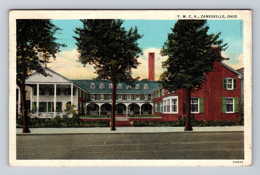 Zanesville OH-Ohio, Y.W.C.A Building, Antique Vintage Souvenir Postcard
