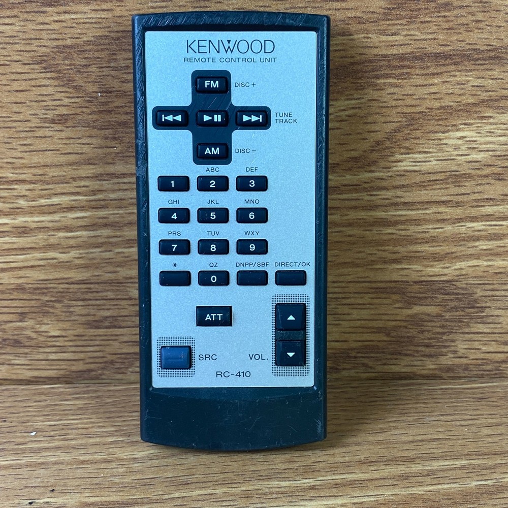 Kenwood RC-410 Silver & Black Wireless Universal Car Stereo Remote Control