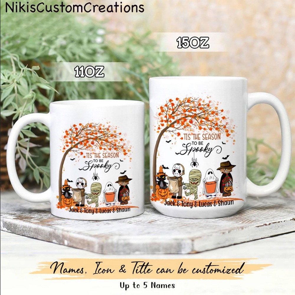 Personalized Halloween Tis The Season To Be Spooky And Coffee Mug Gift