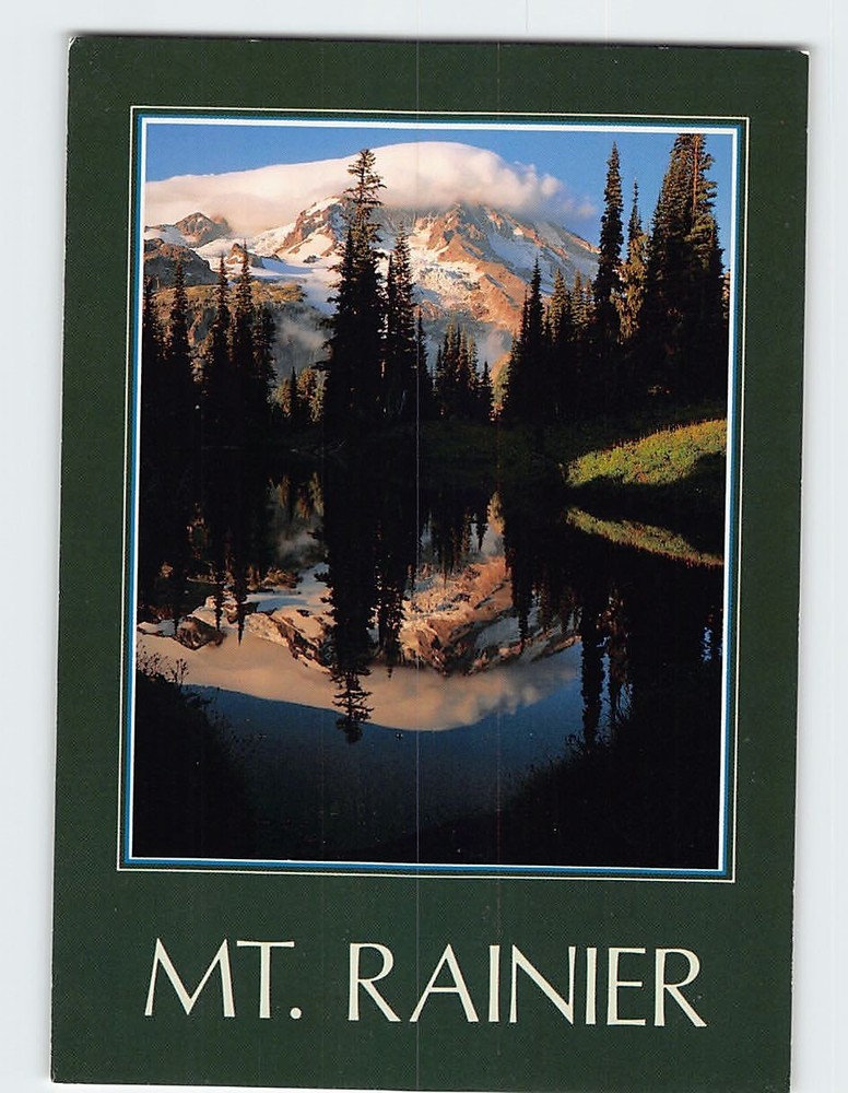 Postcard View From One Of The Mirror Lakes Mount Rainer National Park WA USA