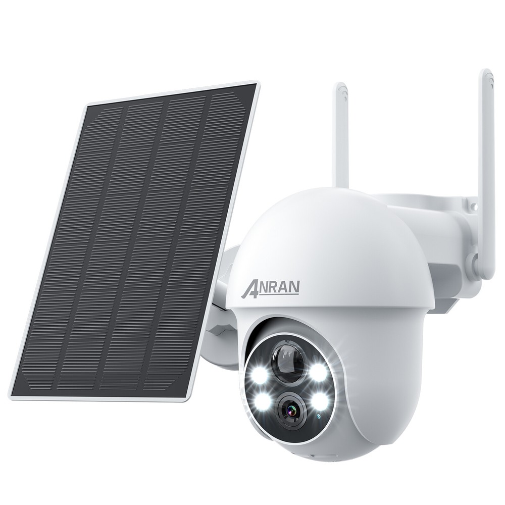 Solar Battery Wireless Security Camera System WiFi Outdoor Home 360° View Audio