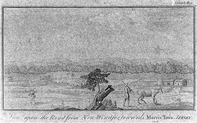 Photo:New Windsor NY to Morristown NJ Road View Cow Farm 1789 Print