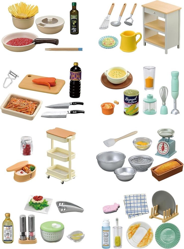 Re-ment Petit Sample Series: Cooking Expert's Kitchen Tools 1 Box Complete Set
