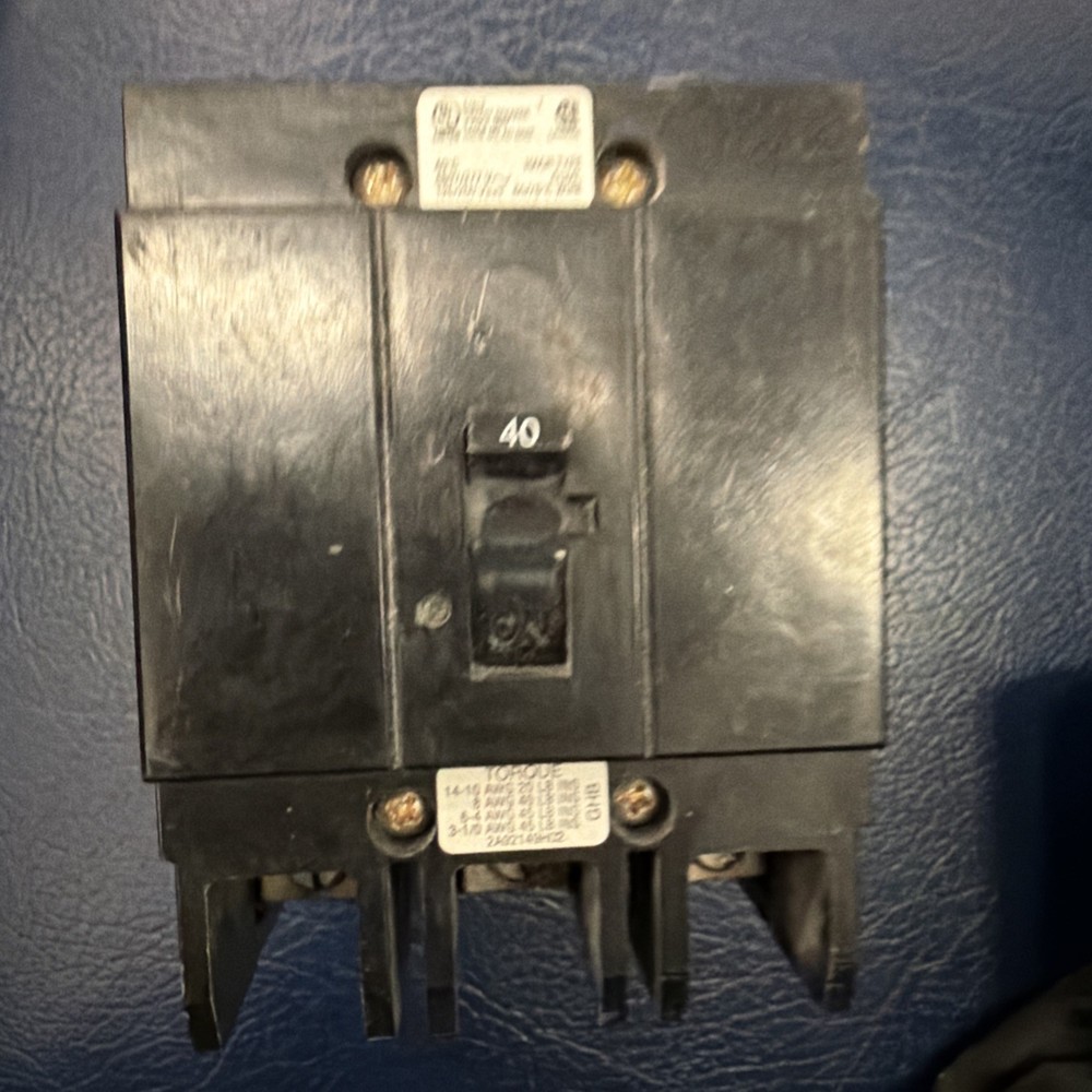 Eaton Cutler-Hammer GHB3040 40A 3-Pole Bolt-On Breaker 480/277V – Tested