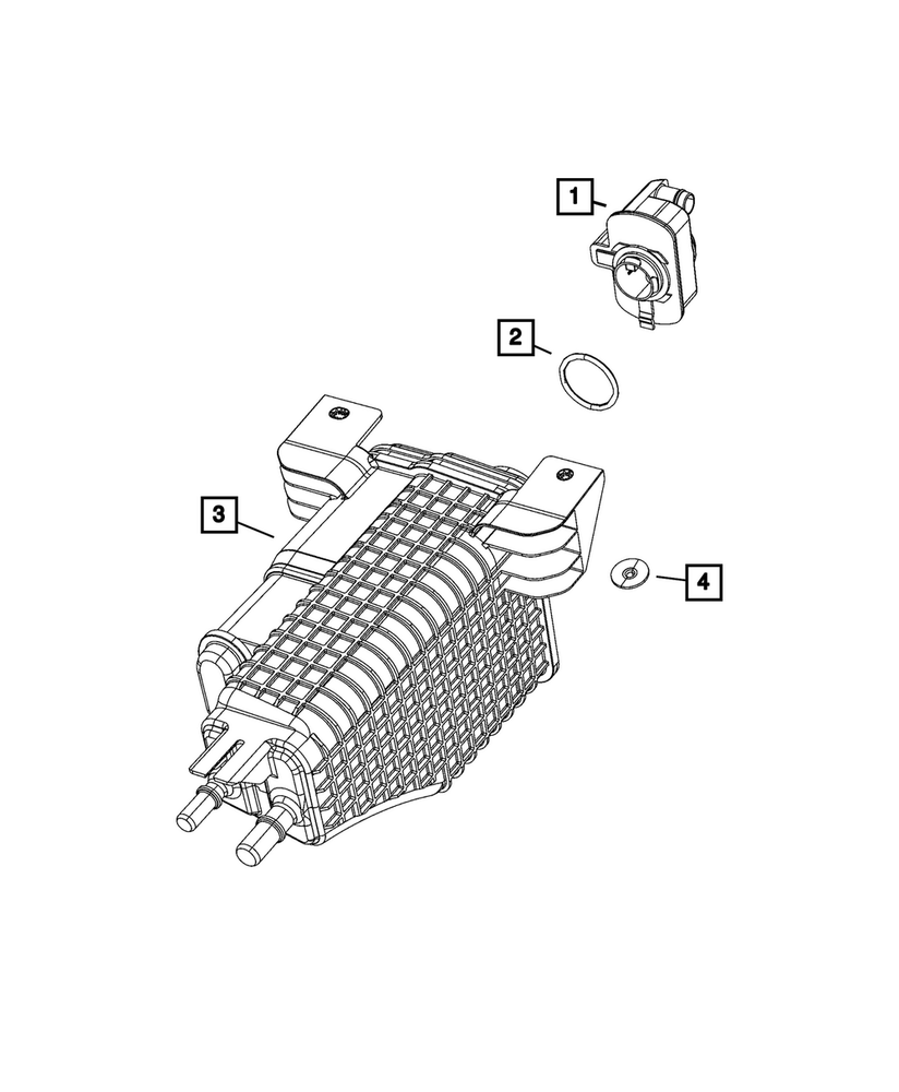 Genuine Mopar Vapor Canister Assembly 68350418AD