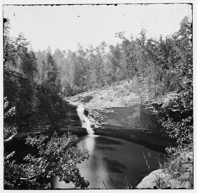Photo:Chattanooga Tennessee Lookout Mt Lulu Lake Waterfall 1864