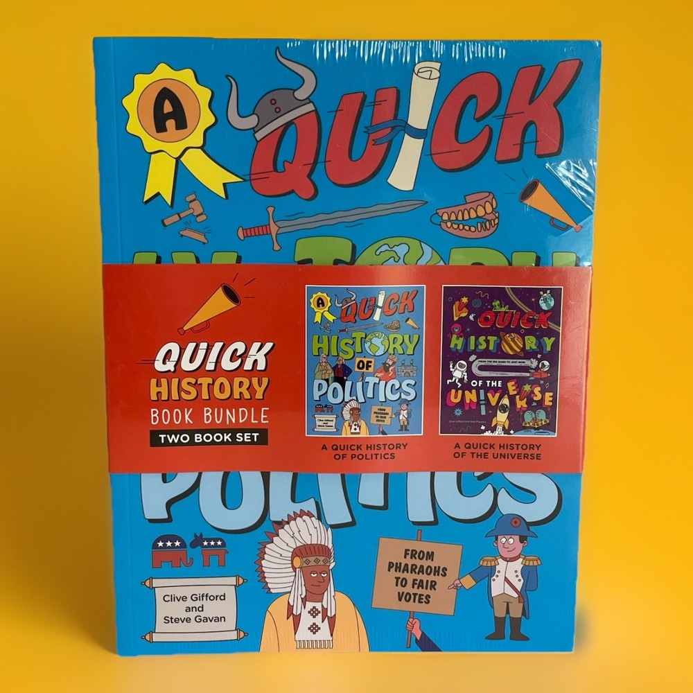 Quick History Book Bundle (Two Book Set) Softcover Learning, Reading Fun Gift