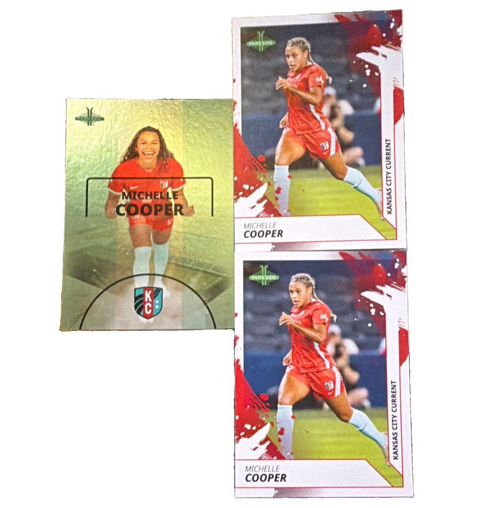 Parkside Michelle Cooper Kansas City Current 3-Card Lot 2024 NWSL #25 ST-18