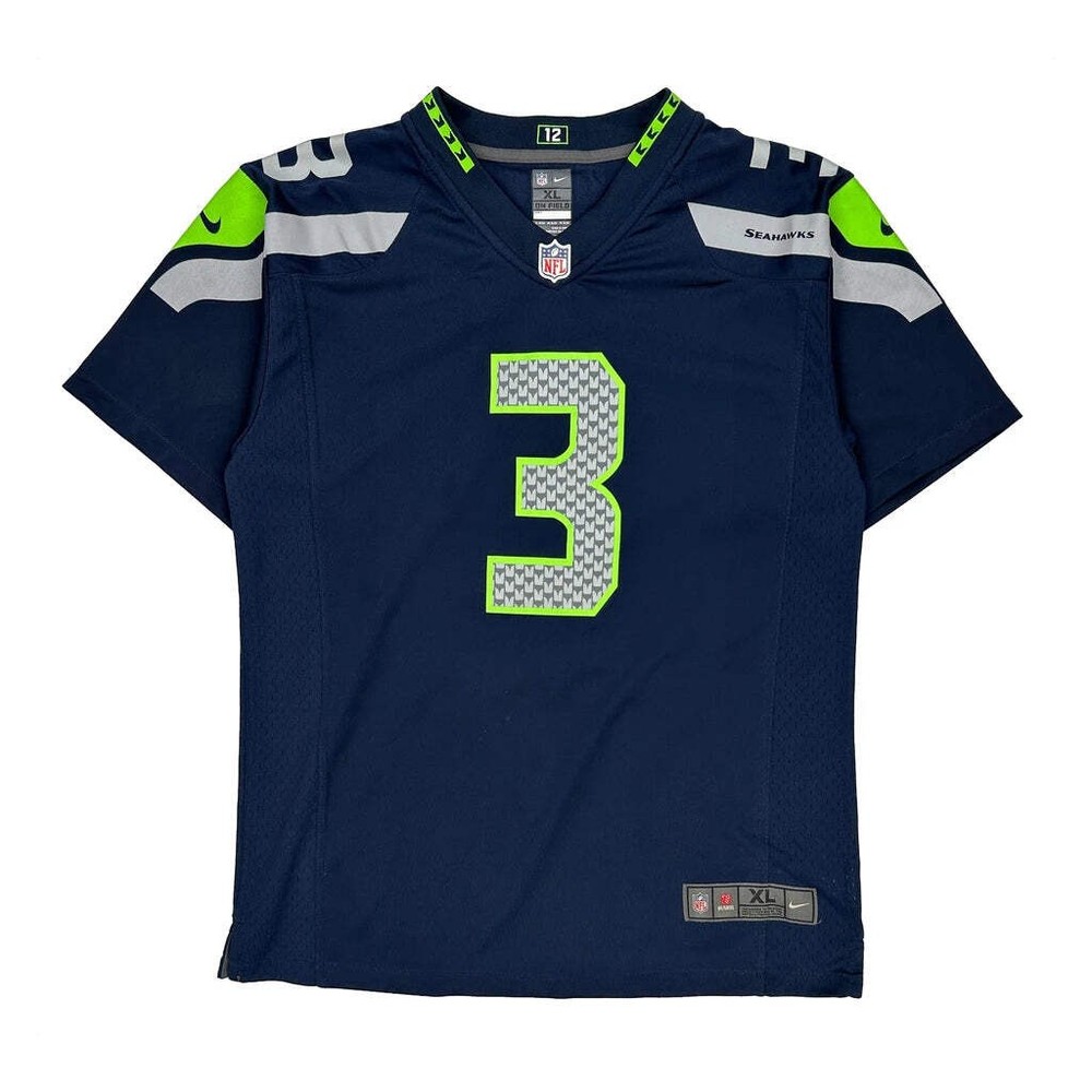 Seahawks Nike Football Jersey - XL Navy Polyester