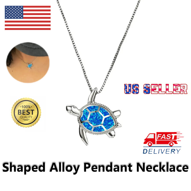 Turtle Necklace Alloy Pendant with Silver Plating Durable Stylish Jewelry for All Seasons