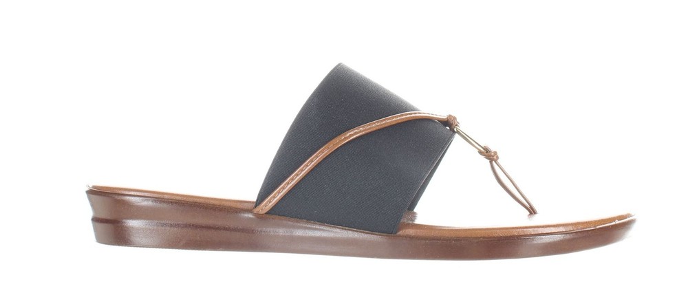 ITALIAN Shoemakers Womens Caro Black T-Strap Sandals Size 7.5 (7687717)